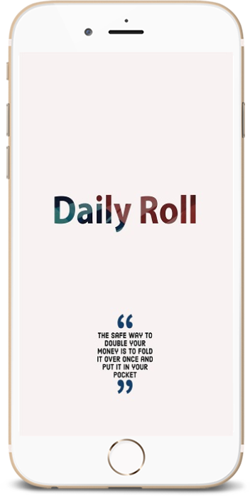 DailyRoll mobile app preview